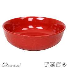 10 &quot;Grés Cor Vermelha Vegetable Ceramic Bowl